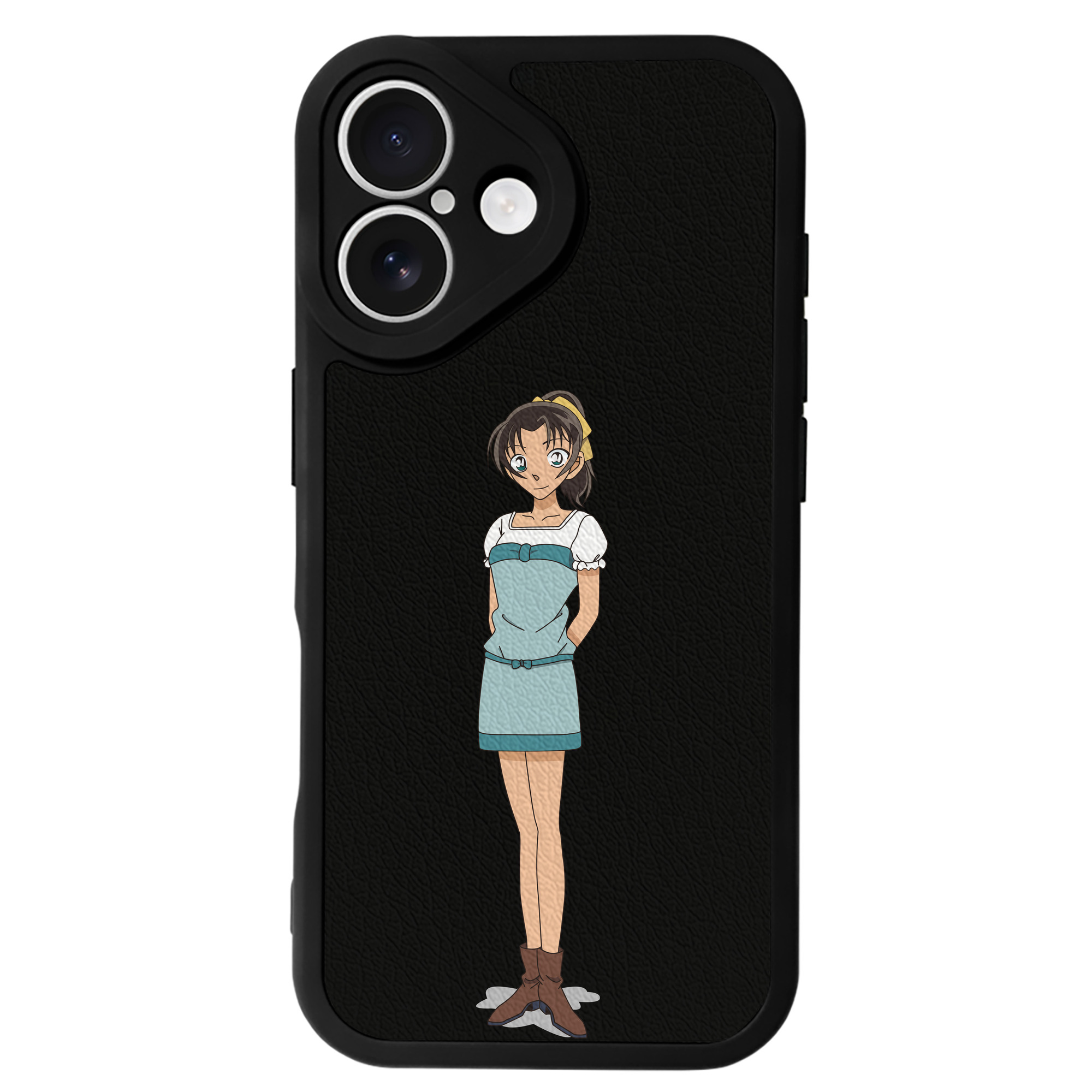 （画像用） 名探偵コナン Detective Conan 【iPhone 16シリーズ対応】シリコンスマホケース（レザー調） 材質：シリコン